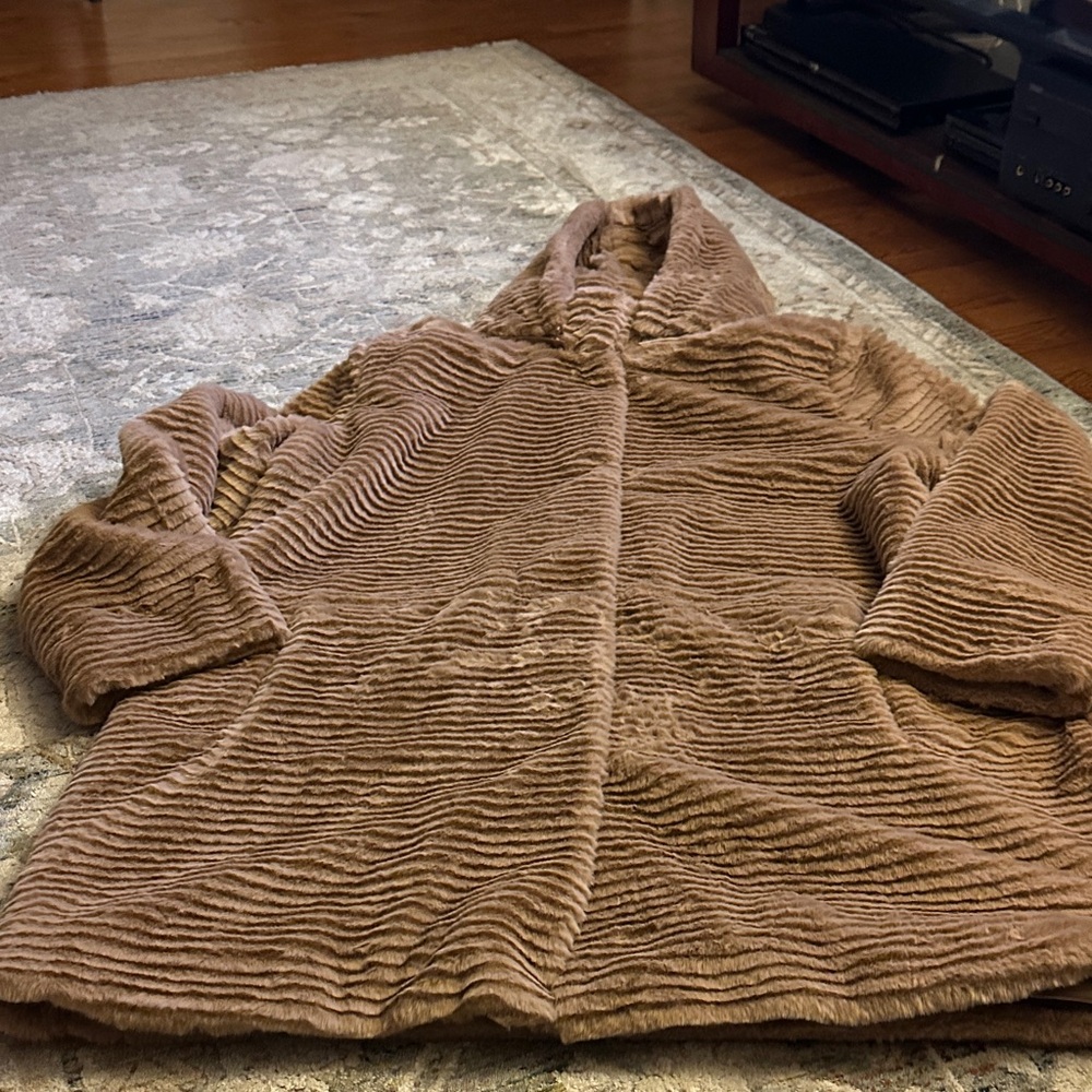 Cozy Brown Faux Fur Jacket